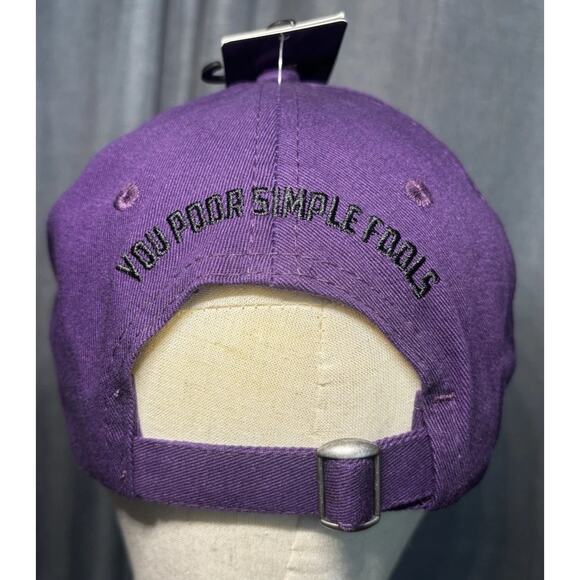 NWT Rare Disney Villains Maleficent Cap You Poor Simple Fools One Size Purple main image 11
